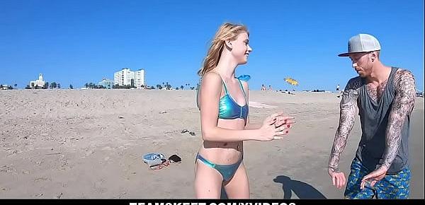  The Surf Lessons For Big Ass Slut End Up With Huge Load In Her Pussy